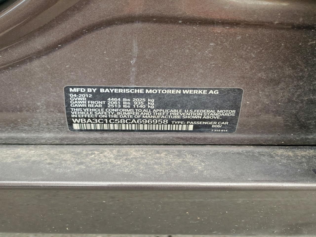 2012 BMW 328 i Sulev