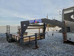 Salvage trucks for sale at Cartersville, GA auction: 2020 Texas Bragg ED20BPGN14 Equipment Trailer