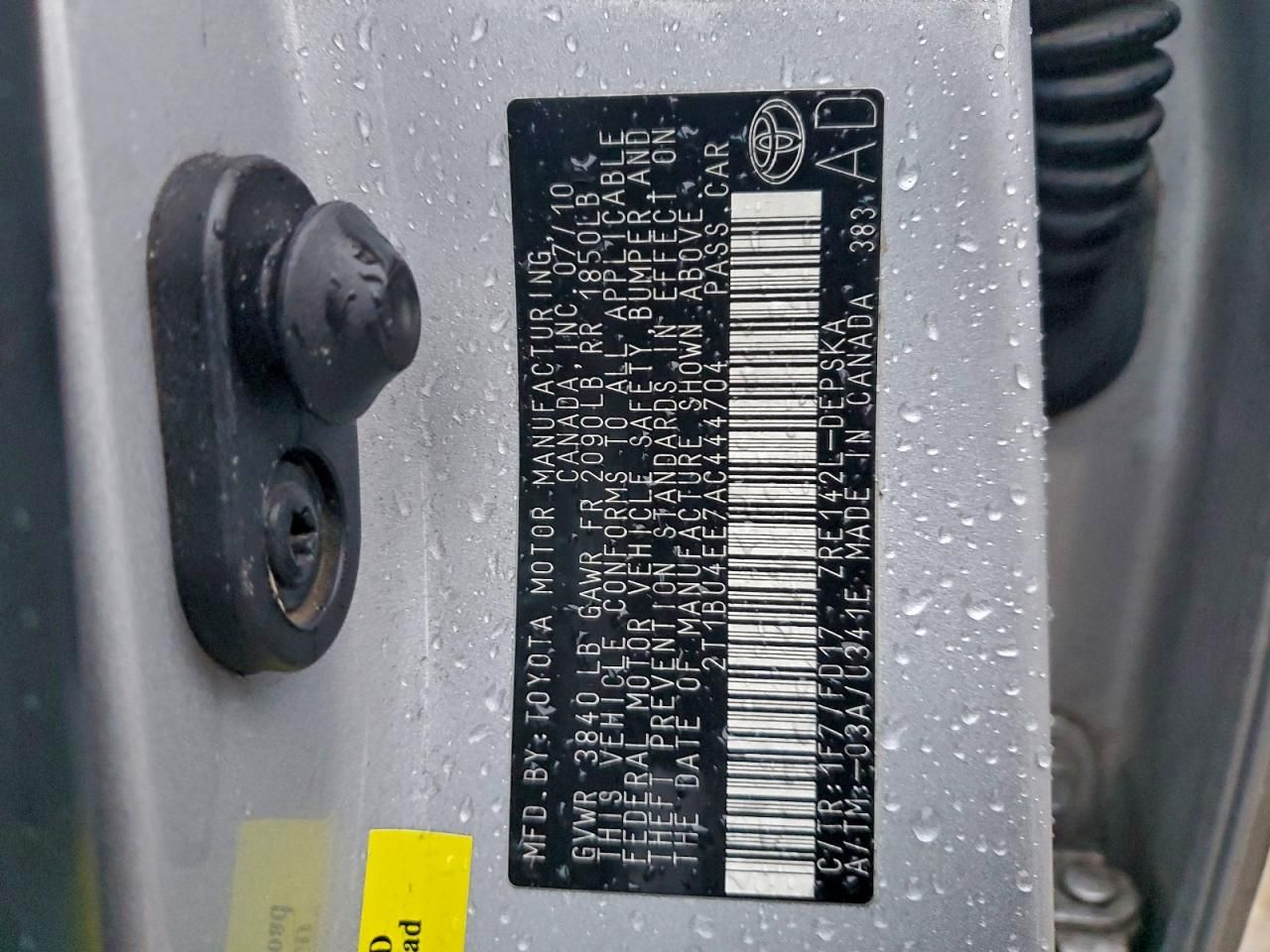 2010 Toyota Corolla Base