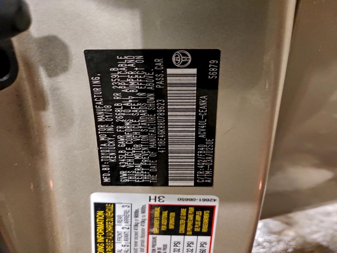 2008 Toyota Camry ce