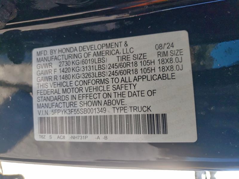 2025 Honda Ridgeline rtl