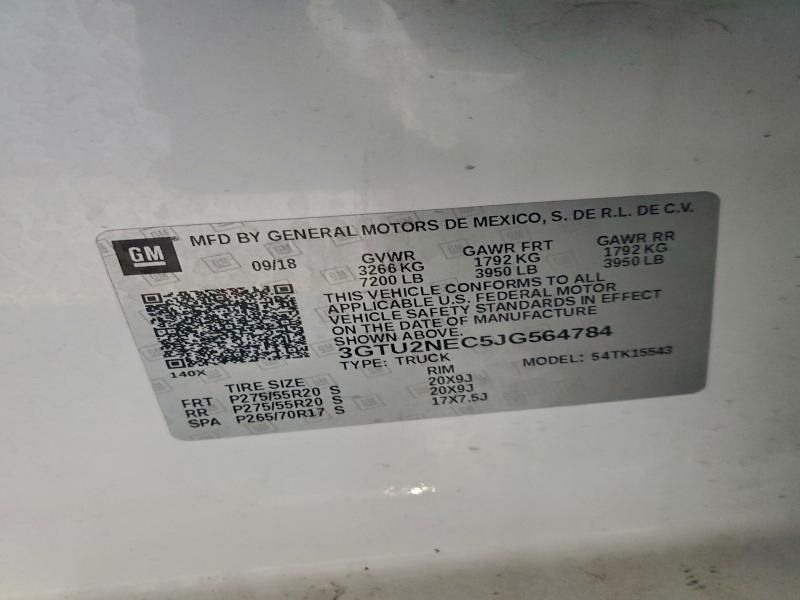 2018 GMC Sierra K1500 slt