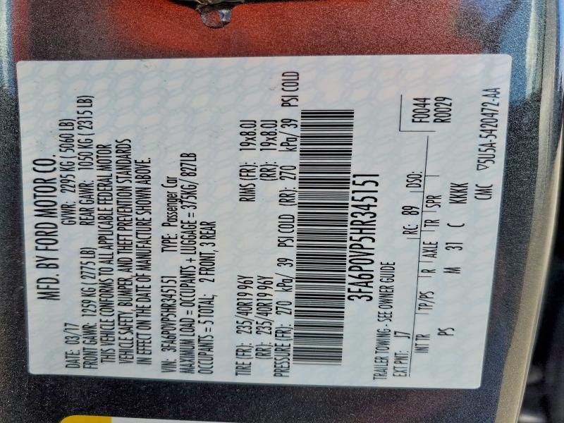 2017 Ford Fusion Sport