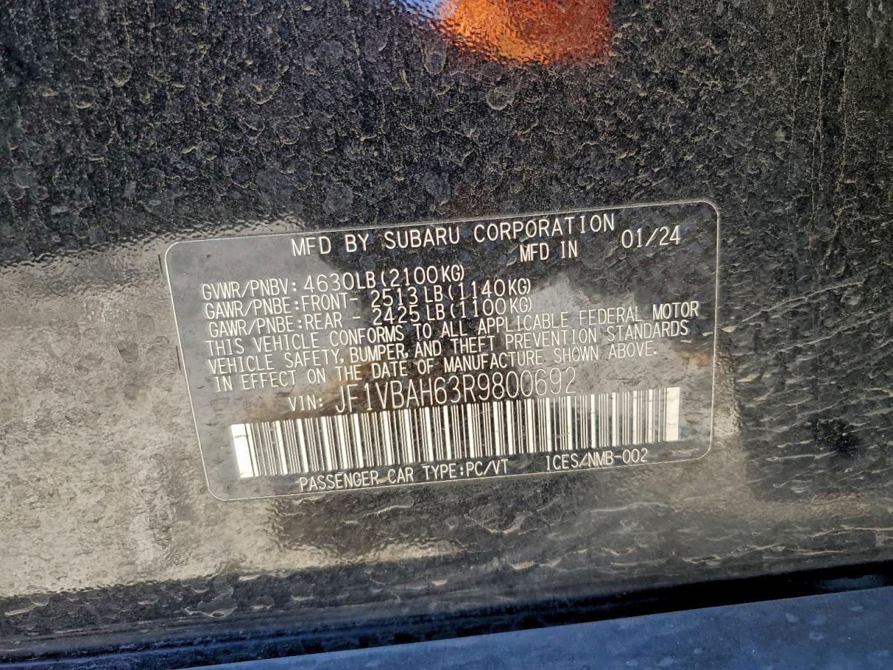 2024 Subaru Wrx Premium