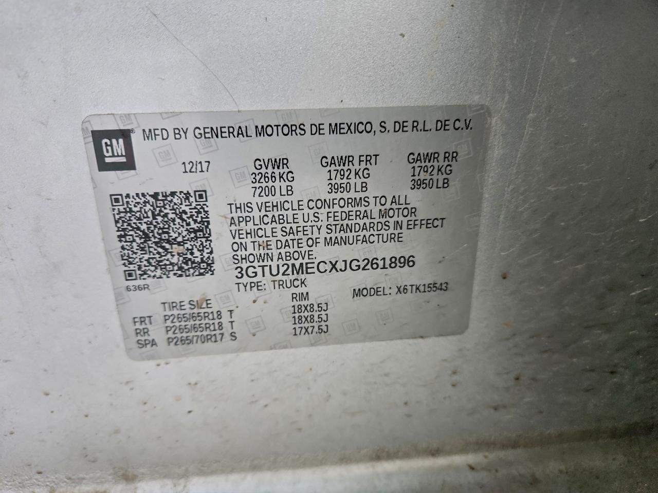 2018 GMC Sierra K1500 sle