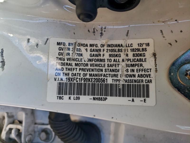 2019 Honda Civic Touring