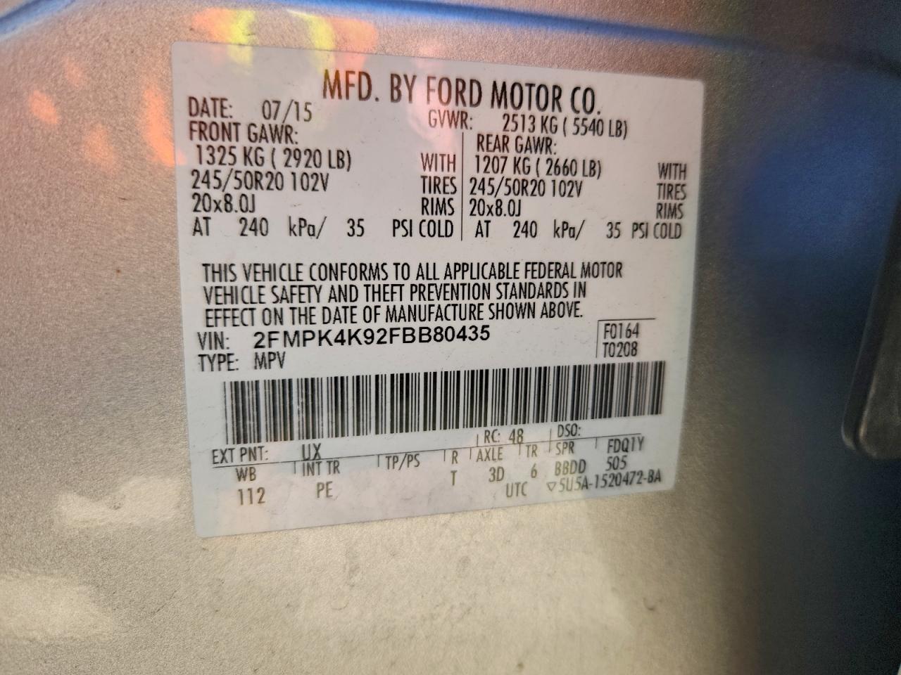 2015 Ford Edge Titanium