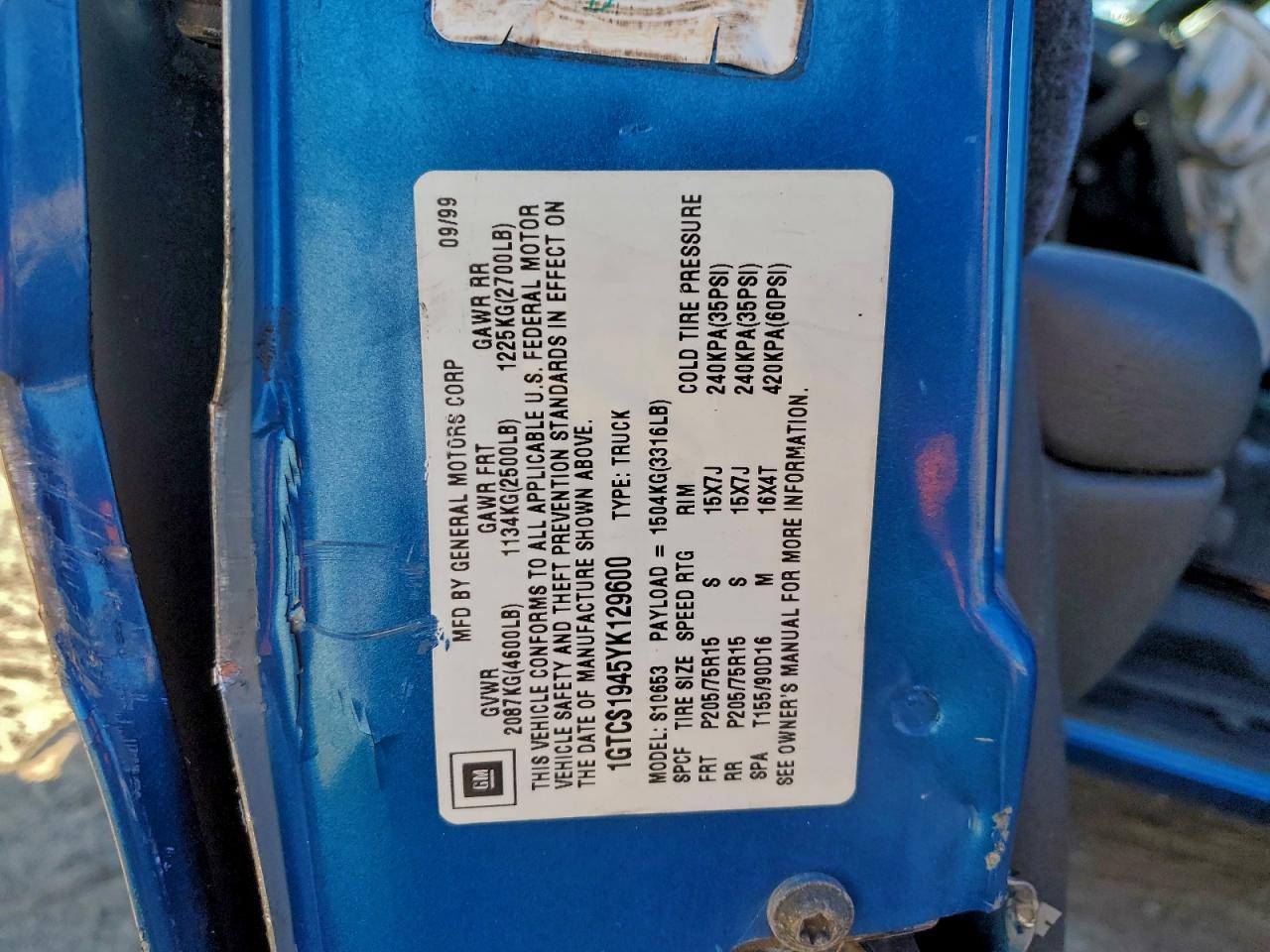 2000 GMC Sonoma