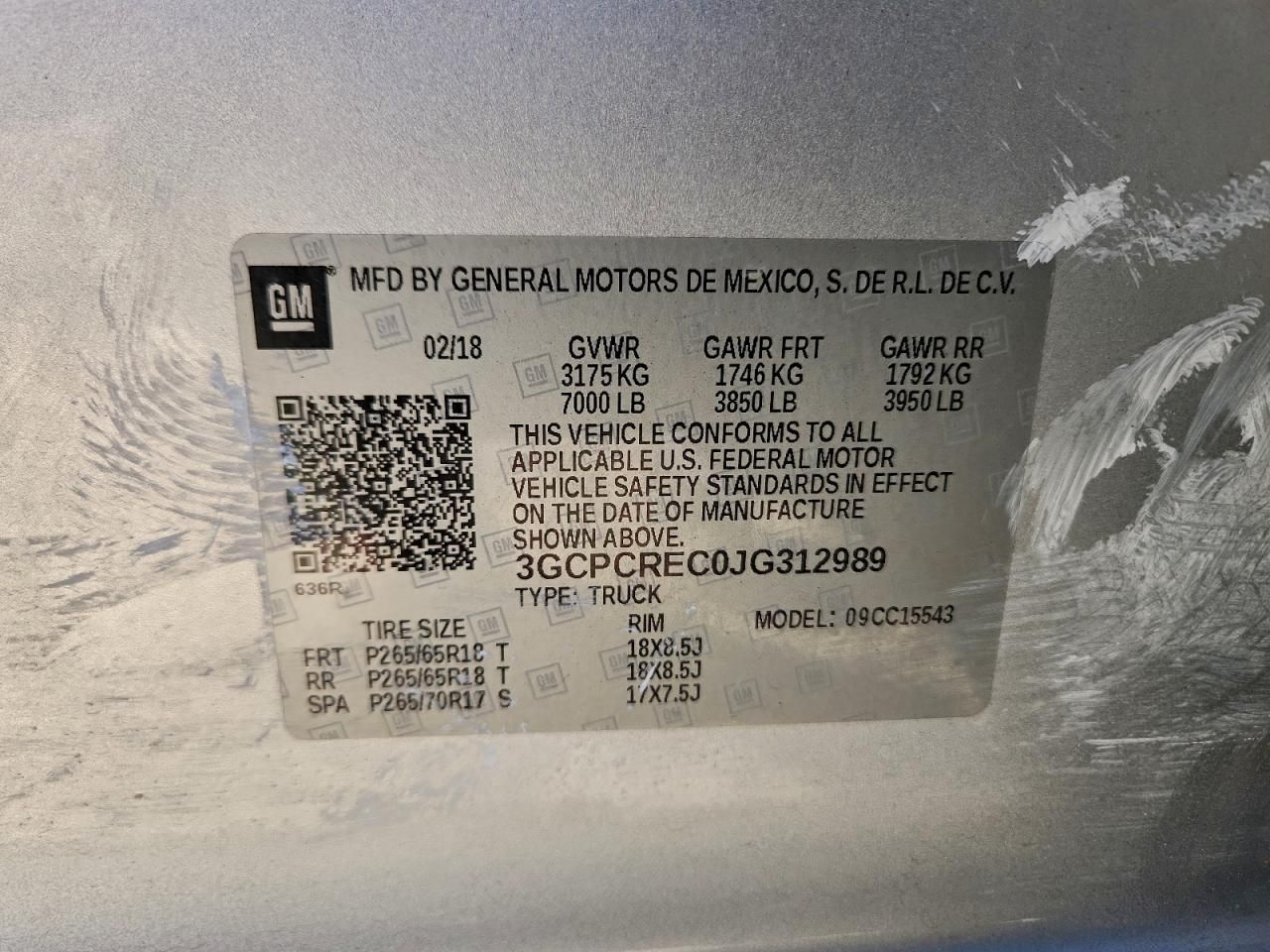 2018 Chevrolet Silverado C1500 lt