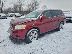 Salvage cars for sale from Copart Cicero, IN: 2009 Toyota Highlander Limited