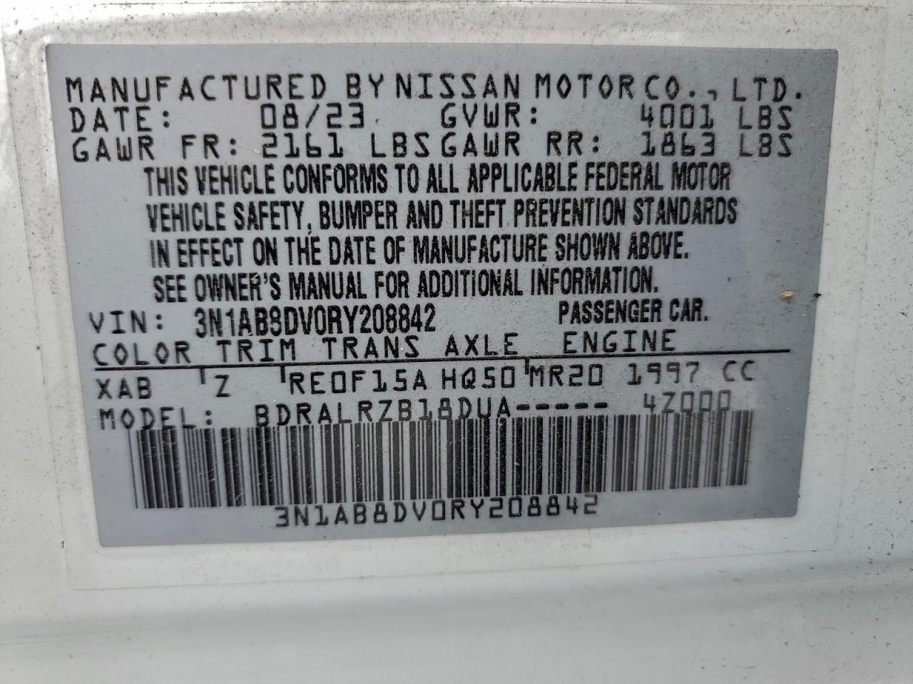 2024 Nissan Sentra sr