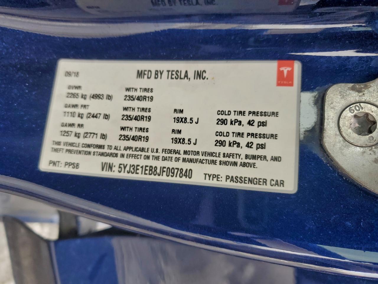 2018 Tesla Model 3