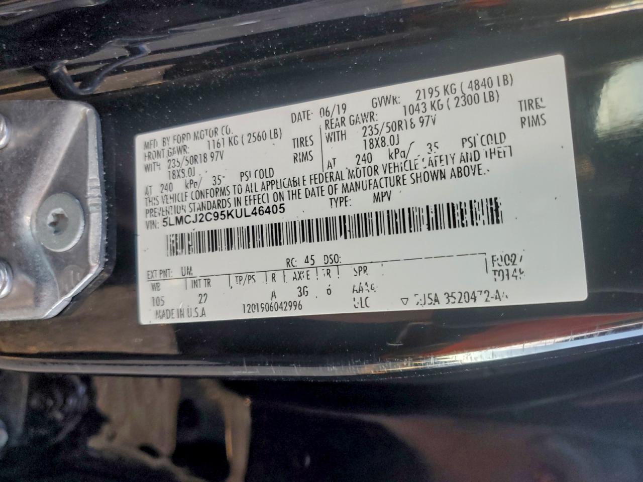 2019 Lincoln Mkc Select