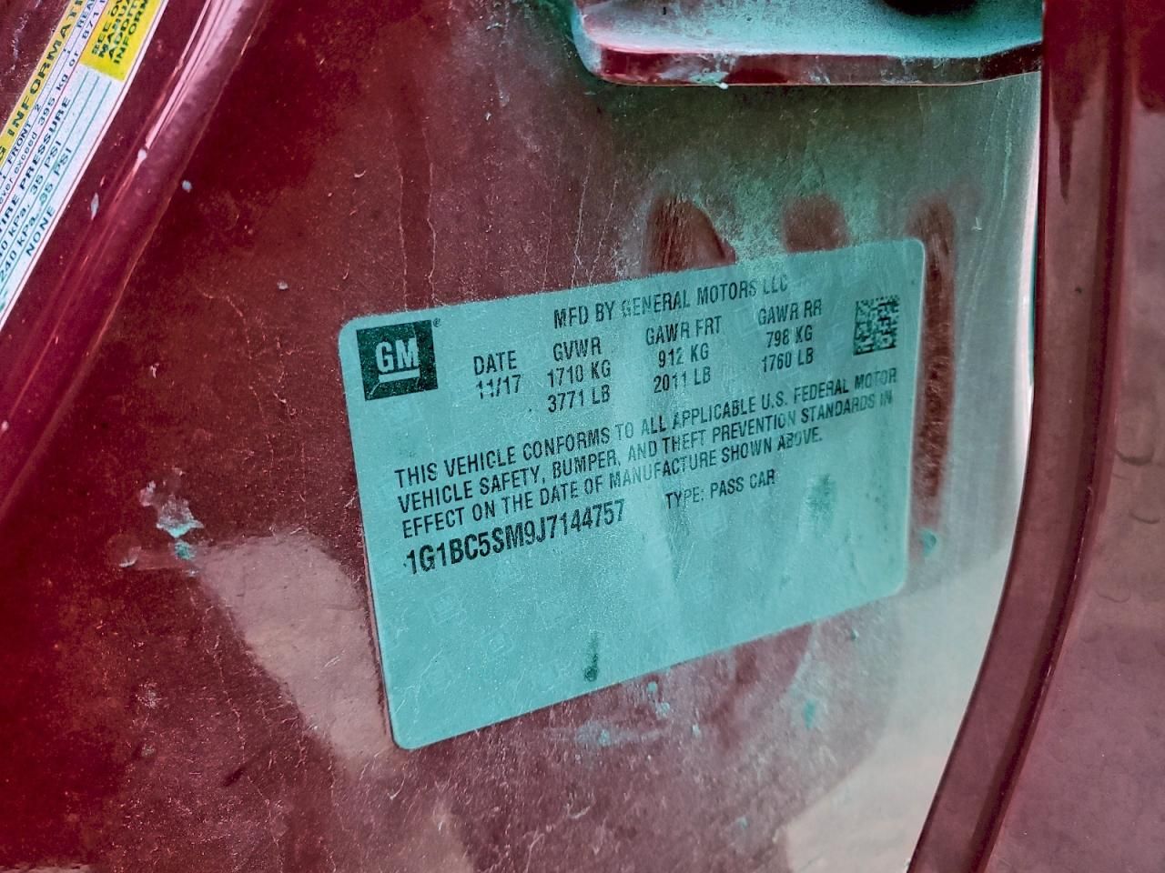 2018 Chevrolet Cruze ls