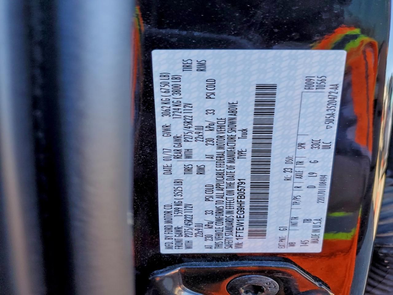 2017 Ford F150 Supercrew