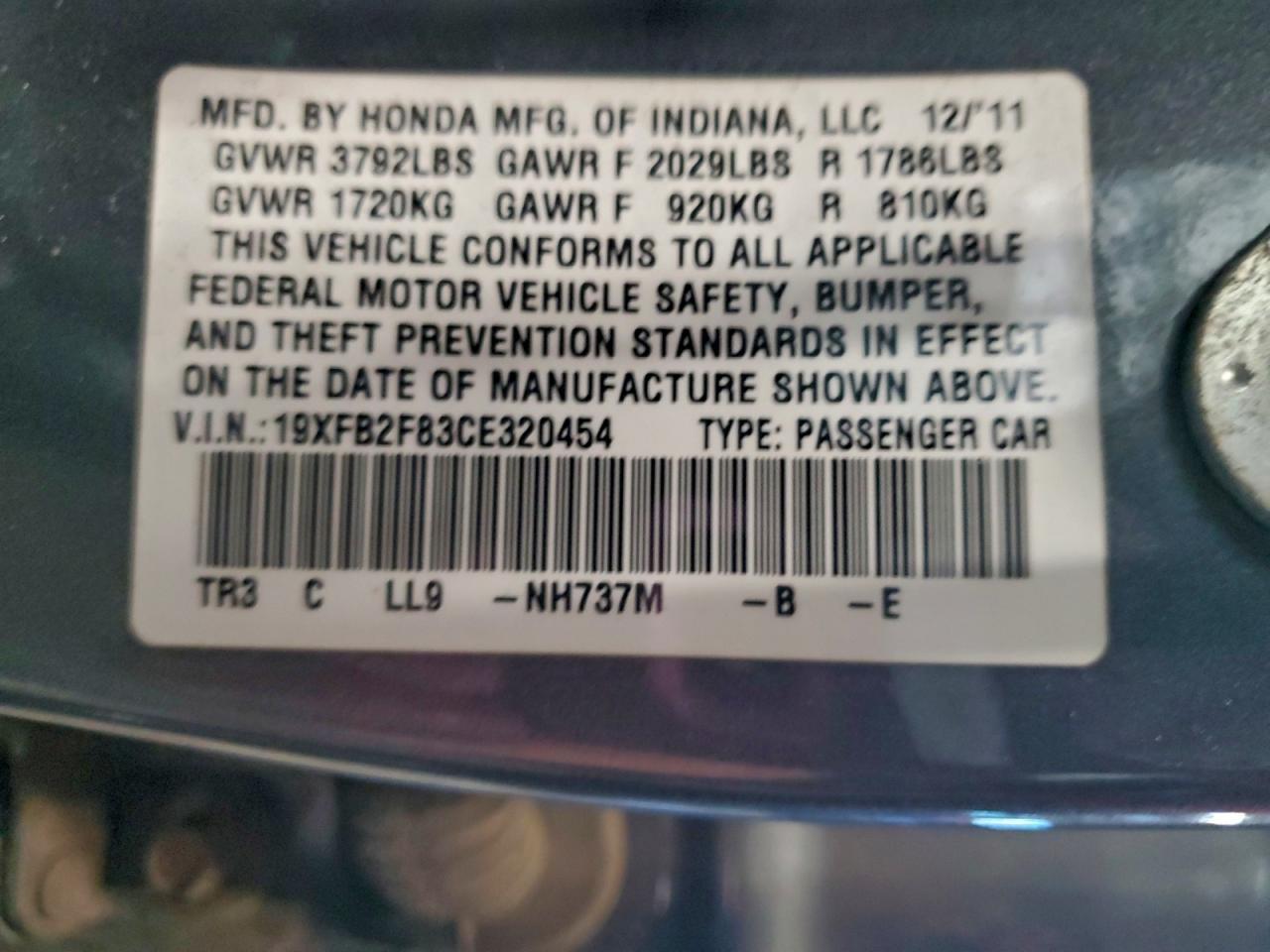 2012 Honda Civic ex