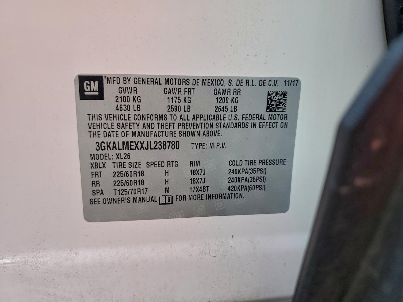 2018 GMC Terrain sle
