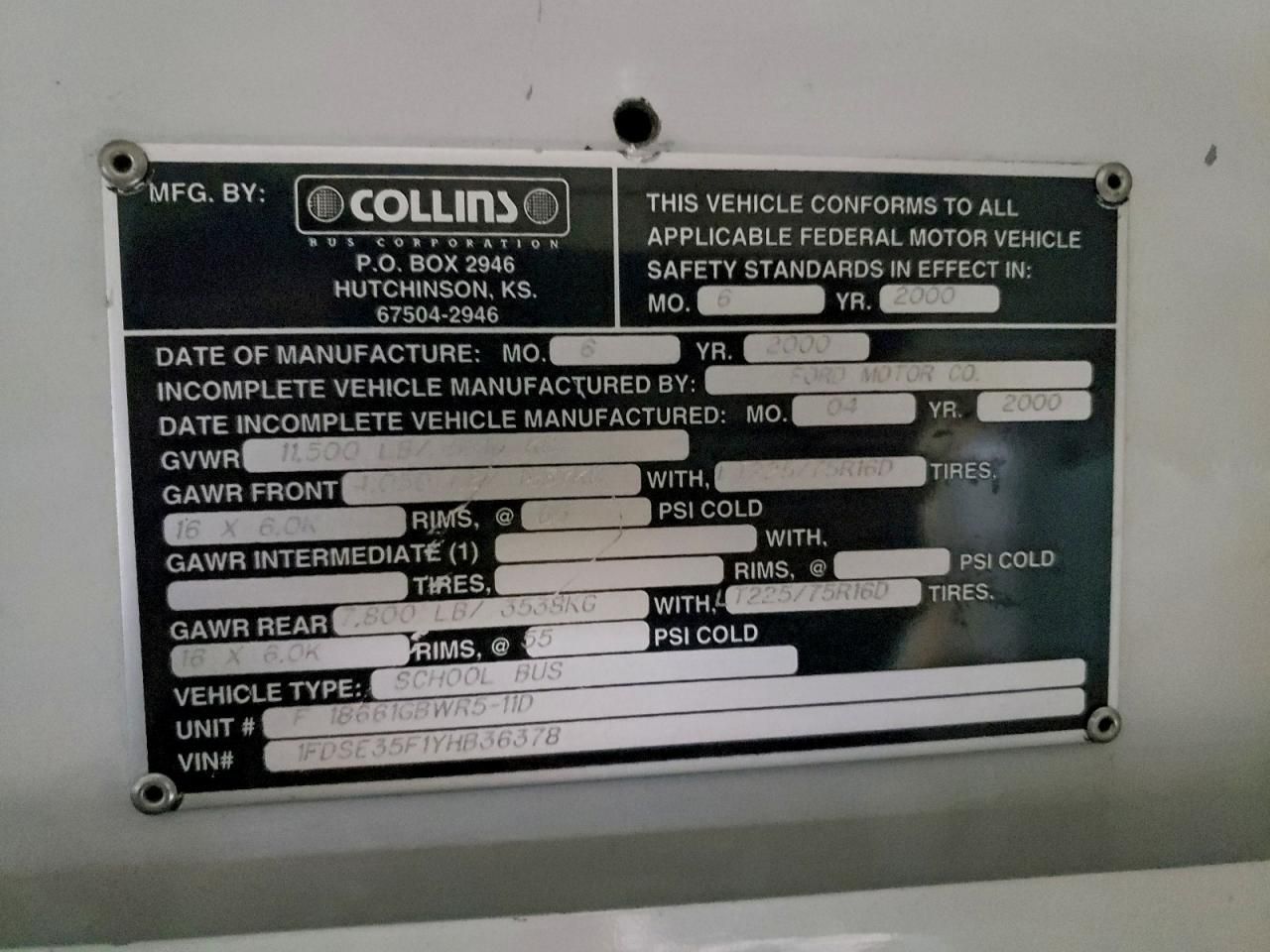 2000 Ford Econoline-School Bus