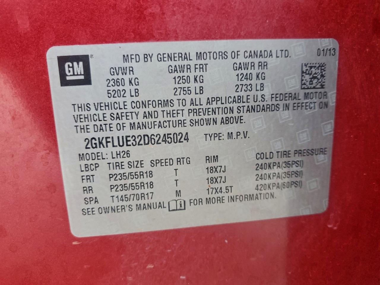 2013 GMC Terrain slt