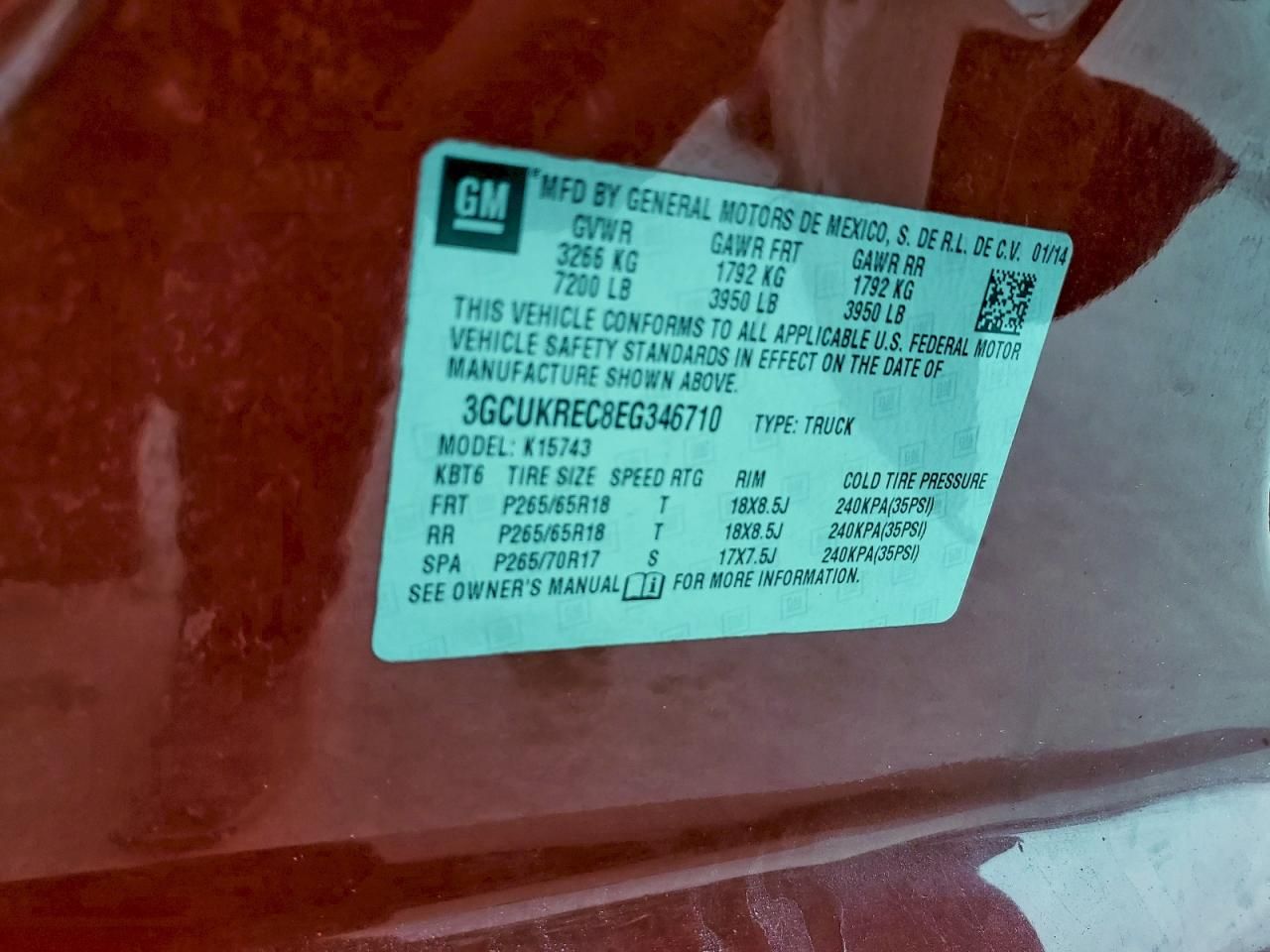 2014 Chevrolet Silverado K1500 lt