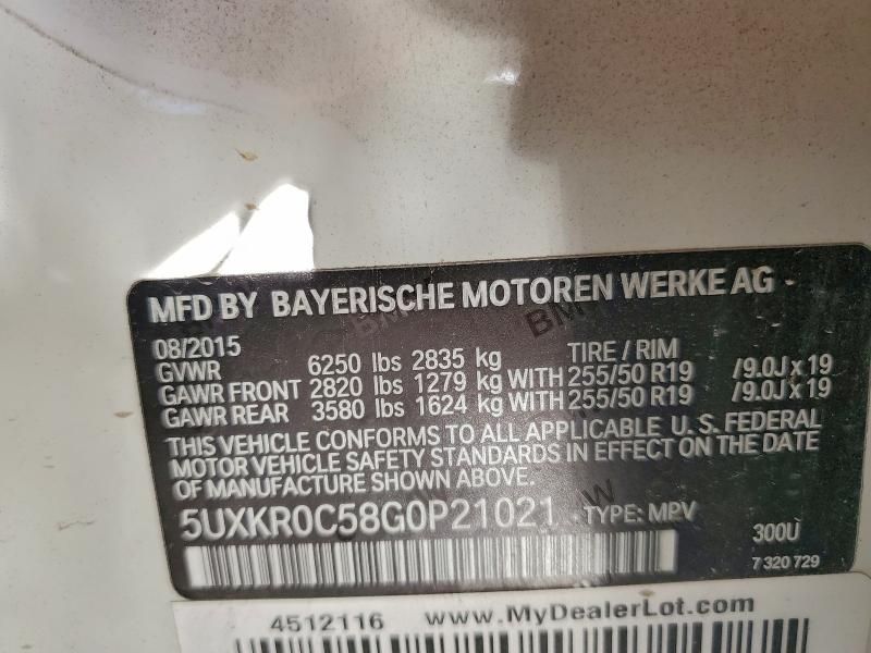 2016 BMW X5 Xdrive35i