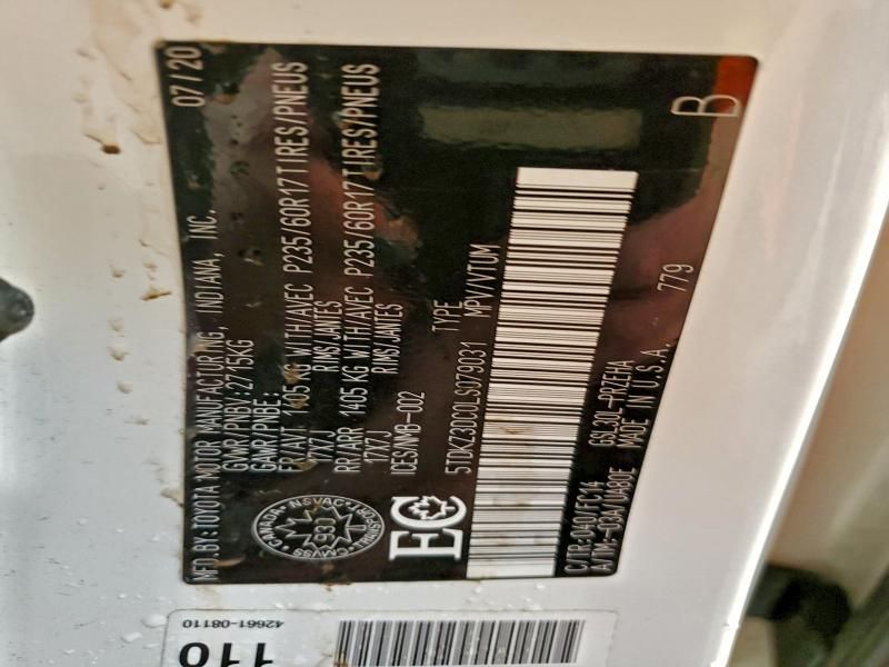 2020 Toyota Sienna le