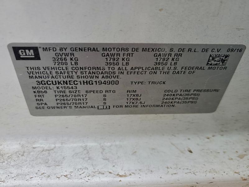 2017 Chevrolet Silverado K1500