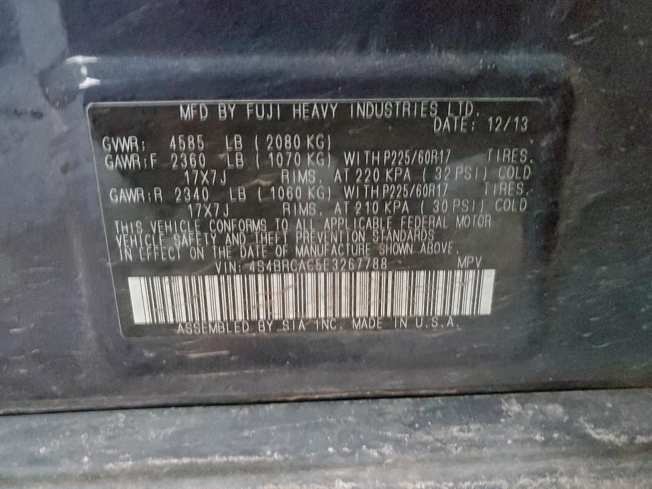 2014 Subaru Outback 2.5i