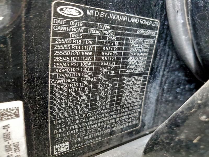 2019 Land Rover Range Rover Velar s