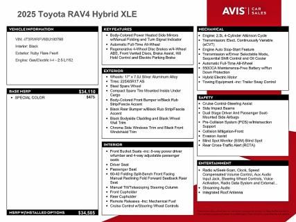 2025 Toyota Rav4 xle