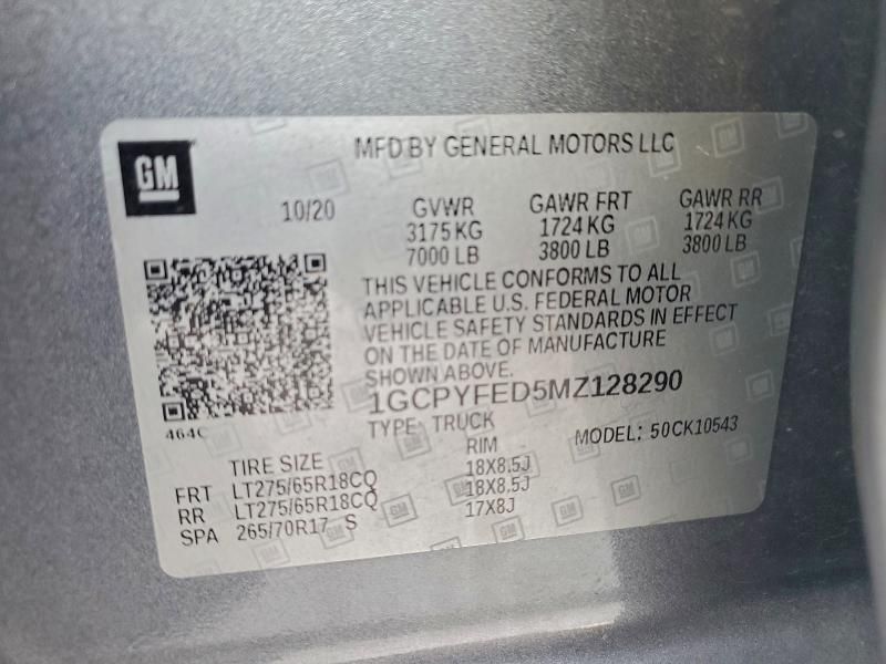 2021 Chevrolet Silverado K1500 lt Trail Boss