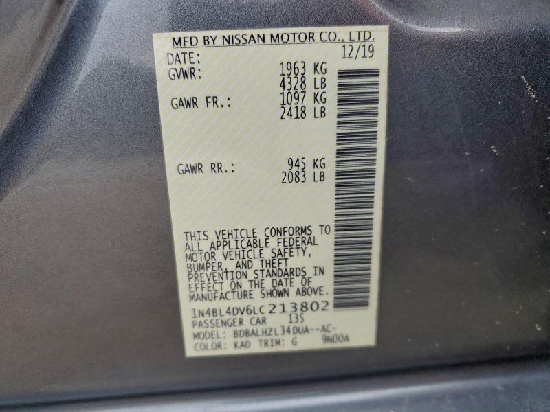 2020 Nissan Altima sv