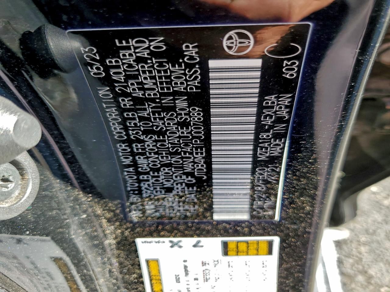 2023 Toyota Corolla le