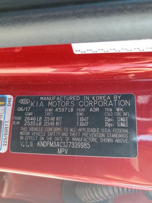 2018 KIA Sportage lx