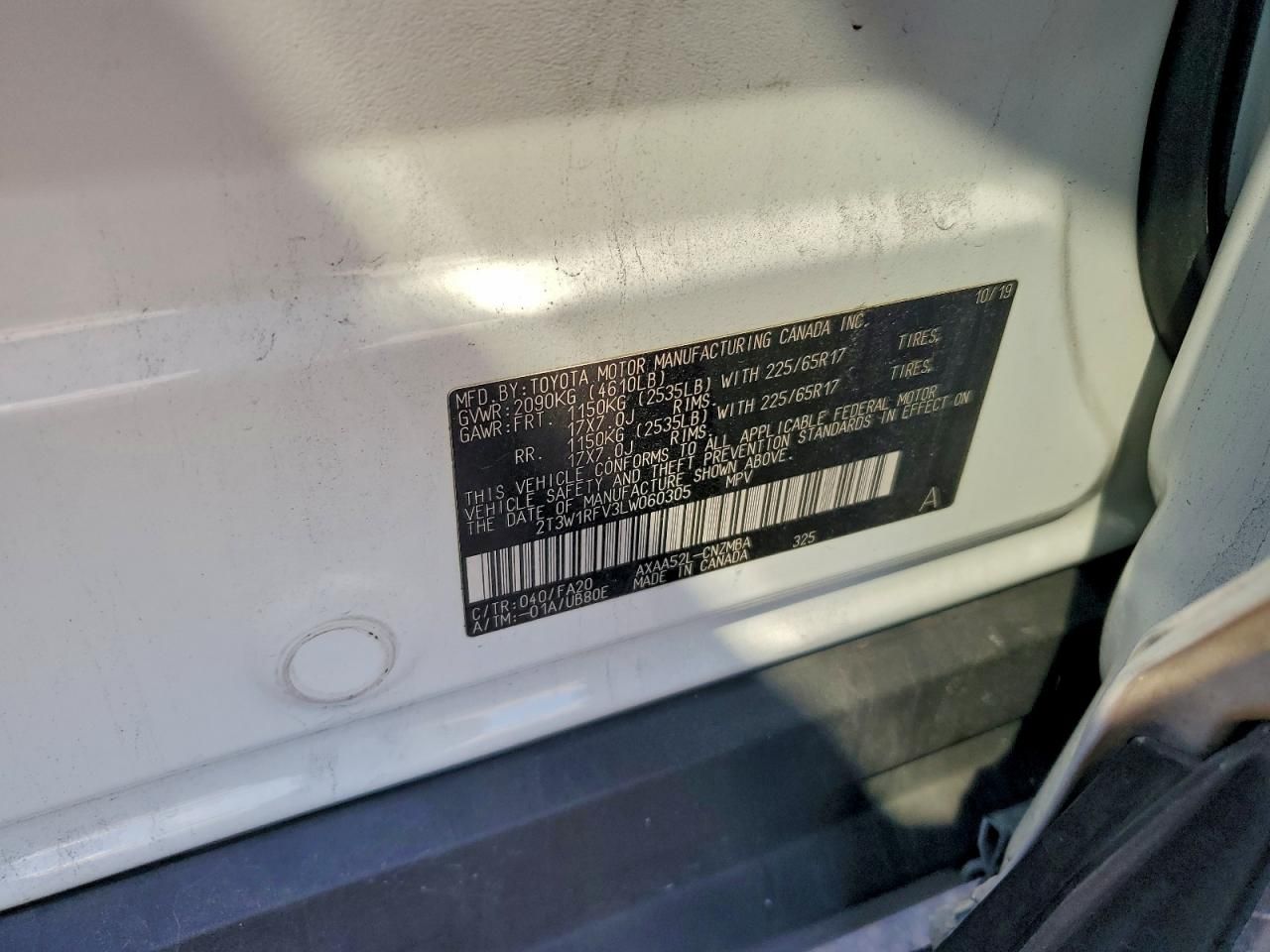 2020 Toyota Rav4 xle