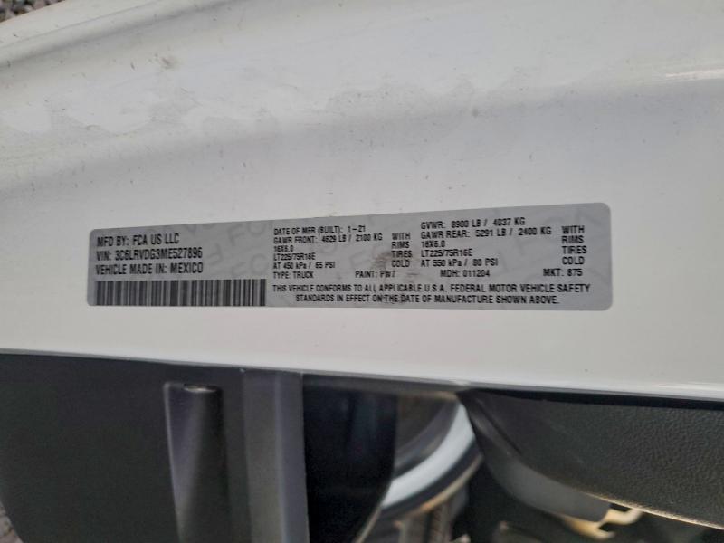 2021 Dodge RAM Promaster Cargo Van