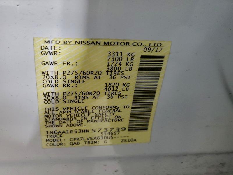 2017 Nissan Titan sl