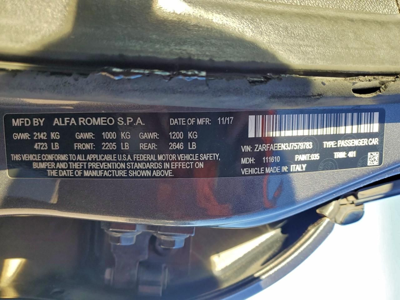 2018 Alfa Romeo Giulia ti Q4