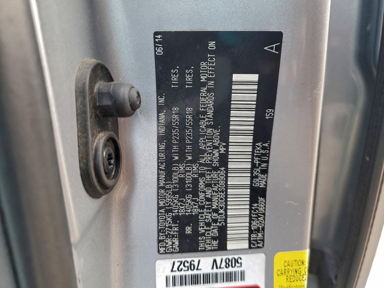 2014 Toyota Sienna le
