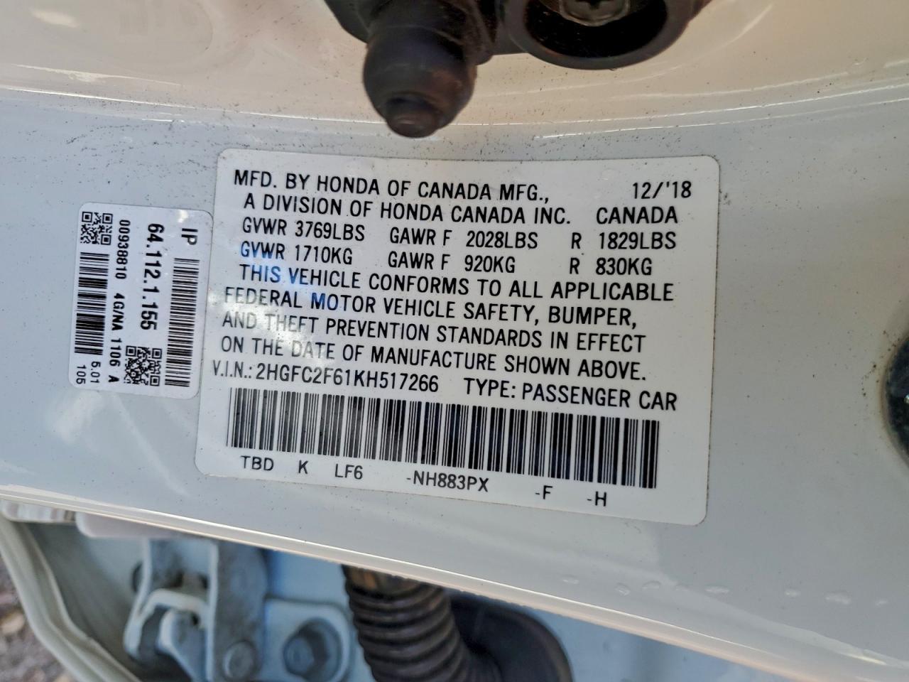 2019 Honda Civic lx