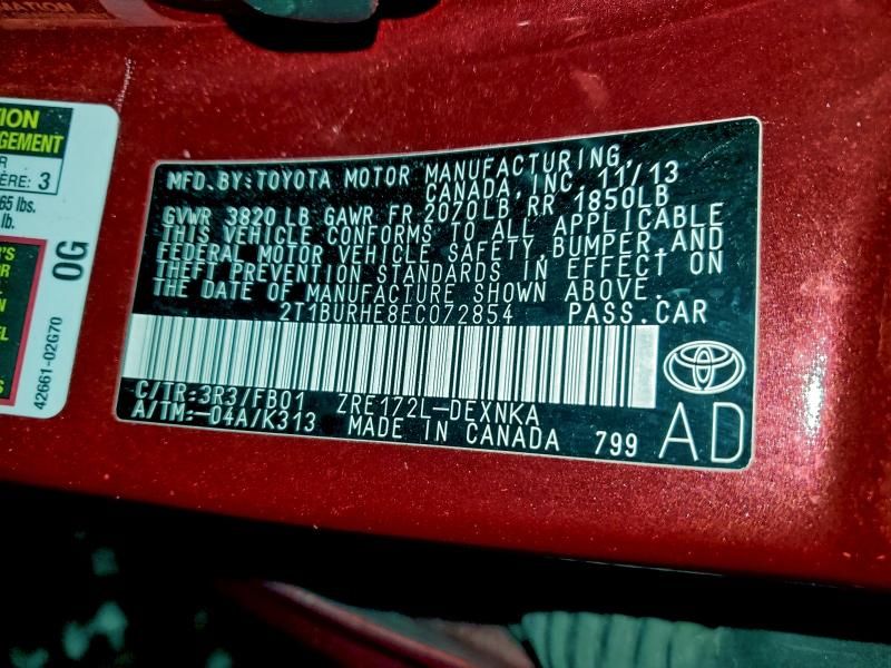 2014 Toyota Corolla l