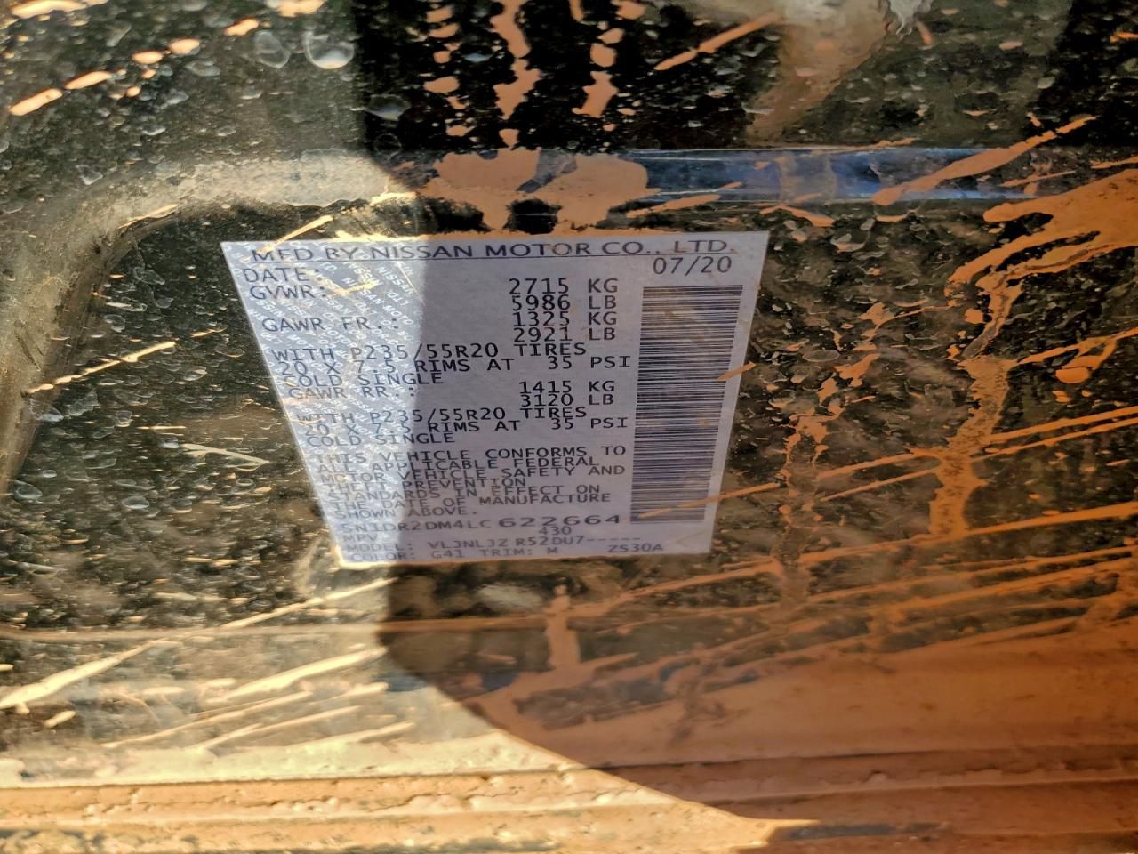 2020 Nissan Pathfinder Platinum