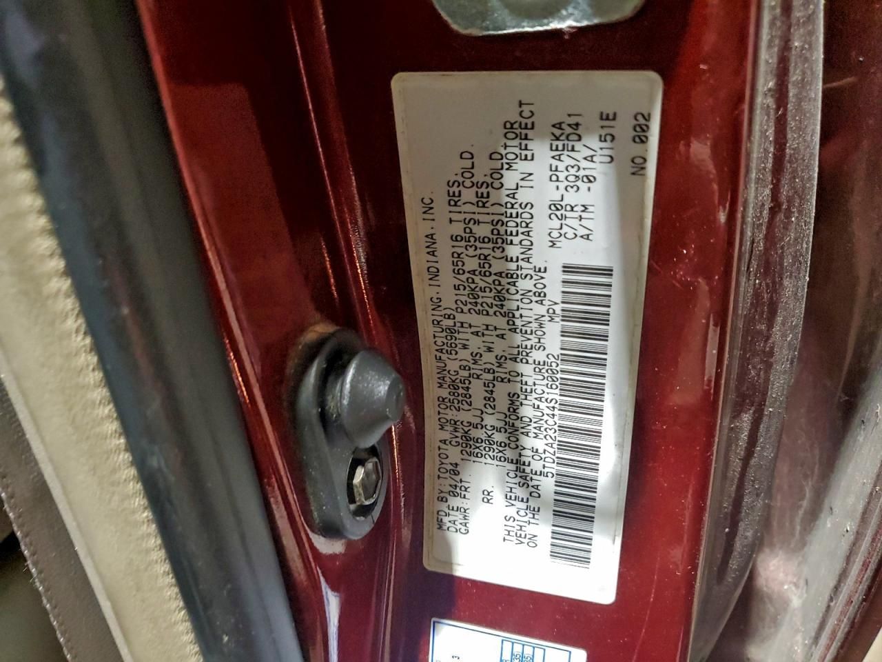 2004 Toyota Sienna ce