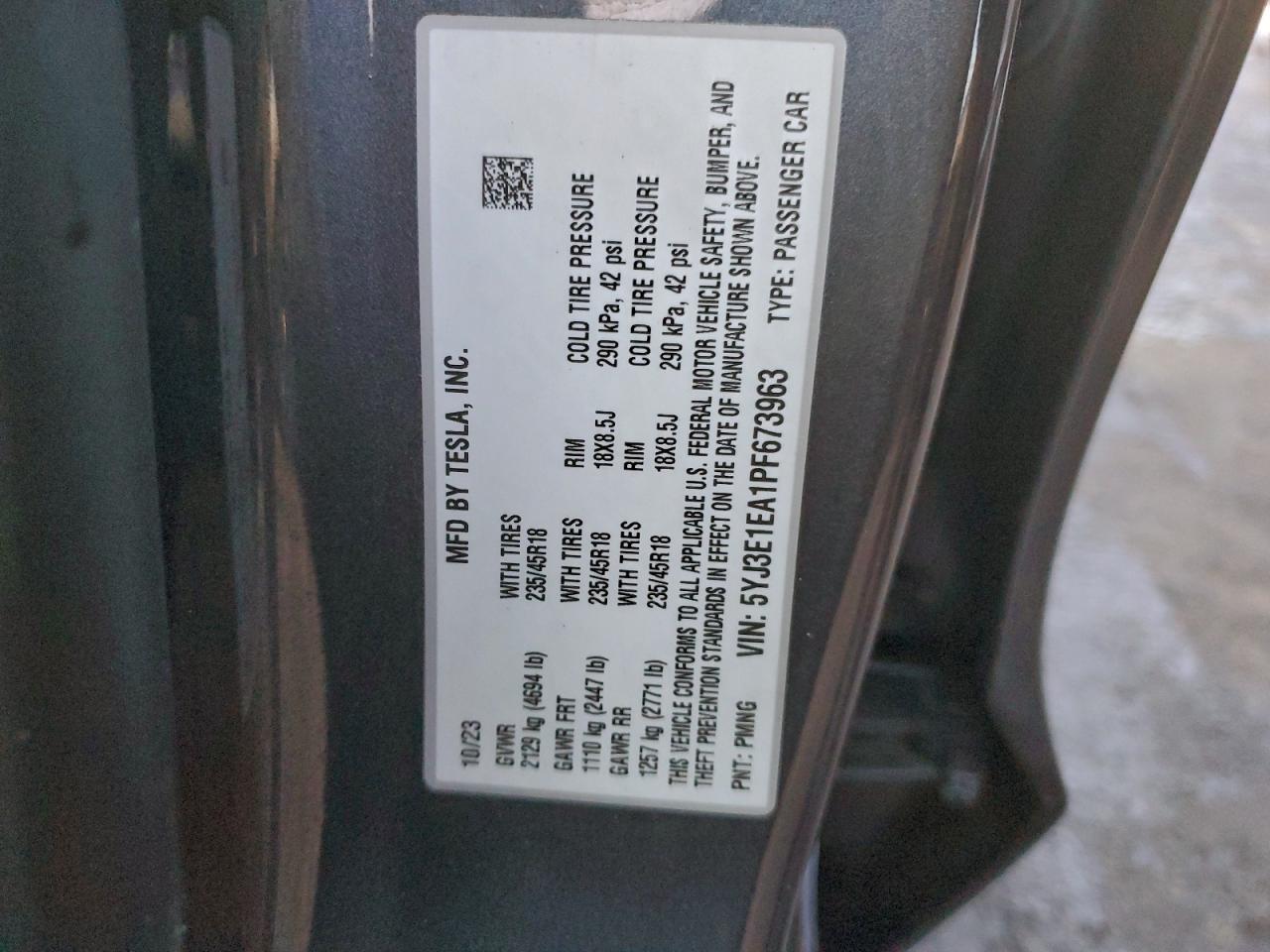 2023 Tesla Model 3