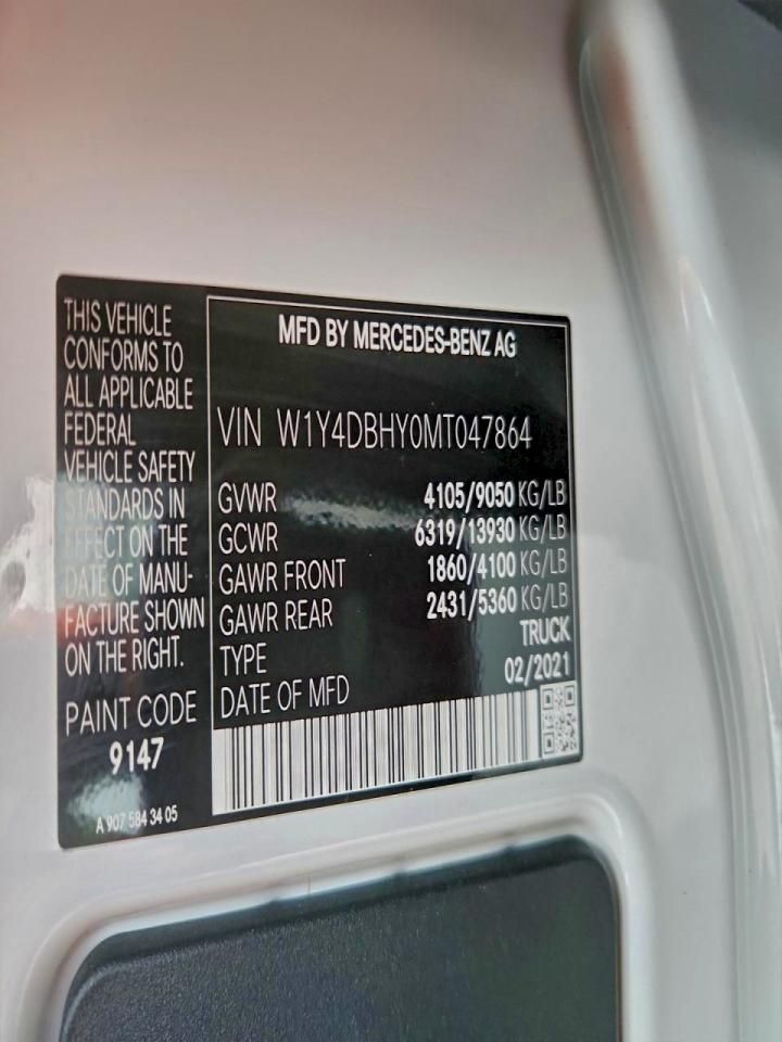 2021 Mercedes-Benz 2021 Mercedes Benz Sprinter Delivery Van