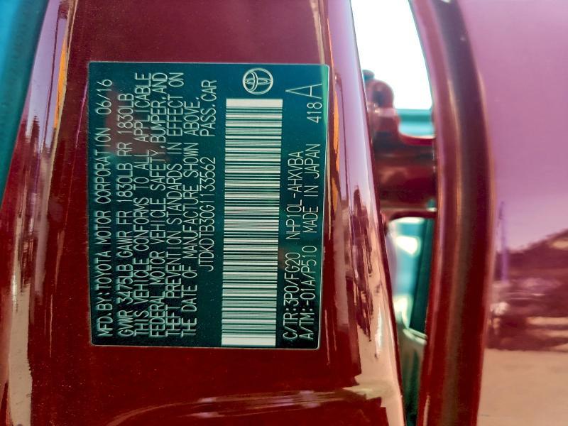 2016 Toyota Prius c two