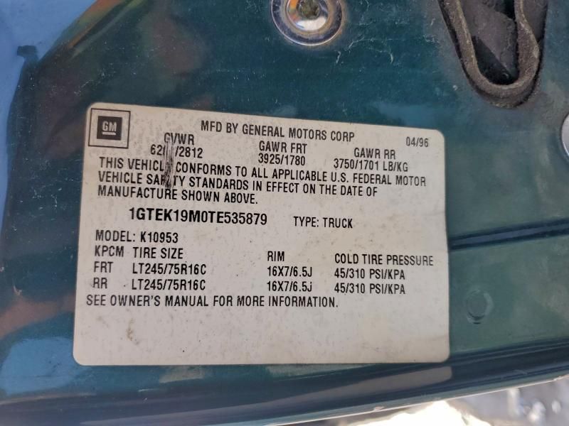 1996 GMC Sierra K1500