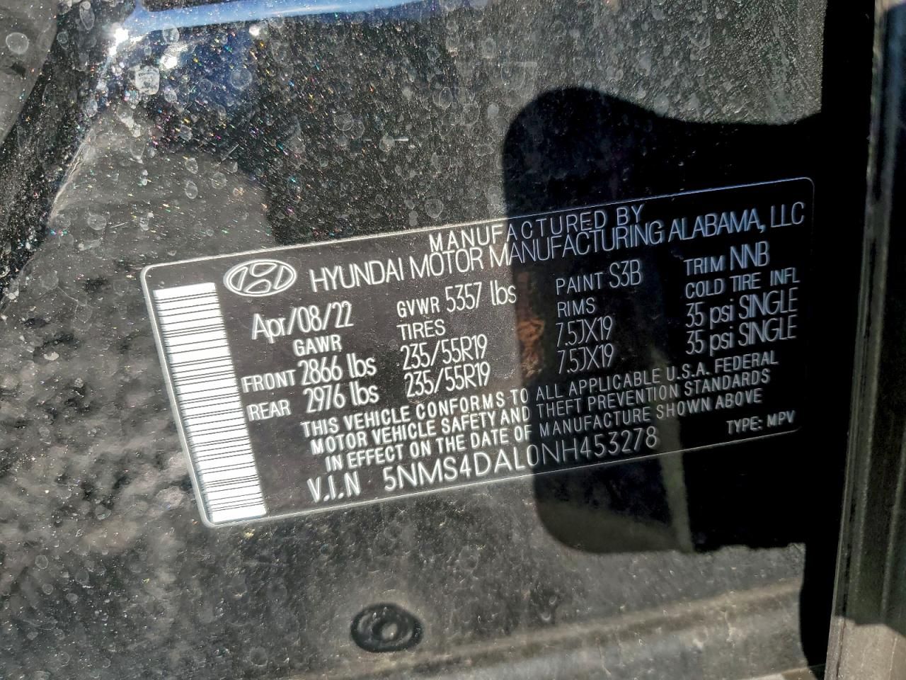 2022 Hyundai Santa fe Limited