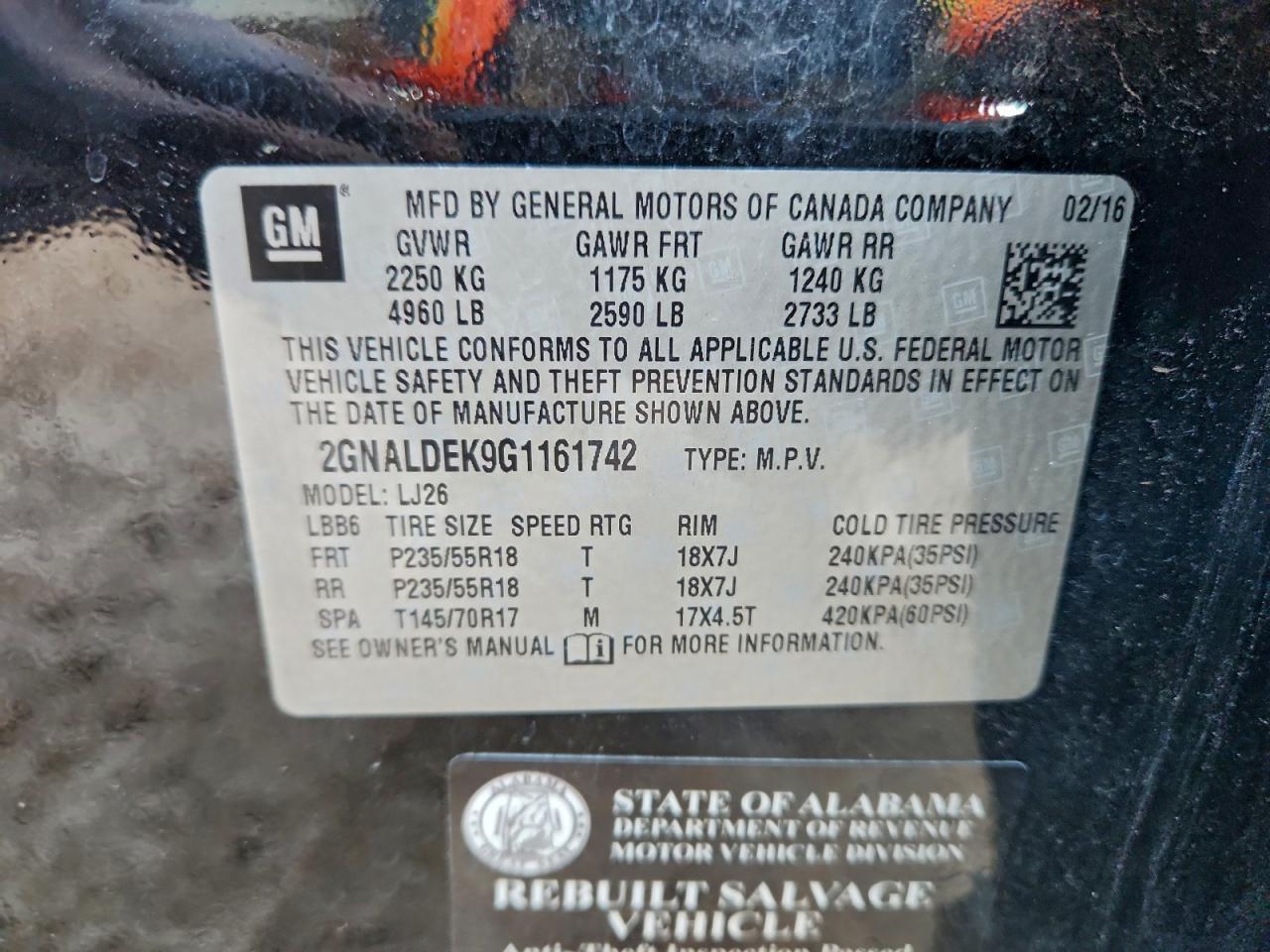 2016 Chevrolet Equinox ltz