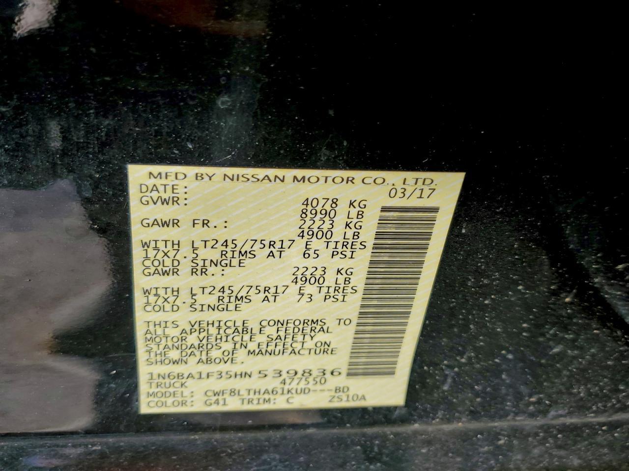 2017 Nissan Titan xd s